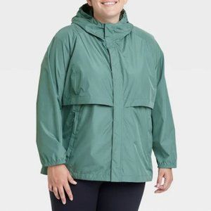All in Motion Jade Green Windbreaker Jacket